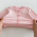 【66-90】セットアップ ベビー レトロ チェック - 画像 (12)