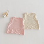 【73-120】トップスorパンツ ベビー どうぶつ刺繍 ニット - 画像 (15)