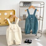 【73-100】Tシャツorサロペット ベビー 無地 デニム ボーダー - 画像 (18)