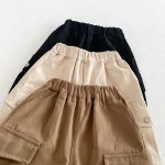 【73-100】パンツ ベビー ポケット付き 合わせやすい - 画像 (4)