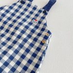 【73-100】 サロペットorロンT ベビー チェック 刺繍襟 - 画像 (14)