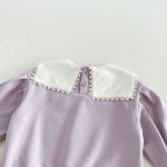 【80-130】セットアップ 女の子 刺繍 スクエアネック - 画像 (15)