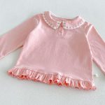 【80-130】長袖トップス 女の子 丸襟 フリル かわいい - 画像 (20)