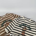 【90-140】長袖Tシャツ 男の子 クマ柄 ボーダー柄 - 画像 (6)