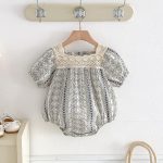 【66-130】ロンパースorワンピース ベビー 姉妹服 レトロ - 画像 (4)