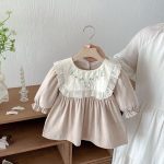 【73-110】ワンピース ベビー レトロ 刺繡 - 画像 (7)