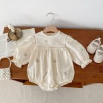 【73-110】ロンパースorワンピース ベビー 姉妹服 刺繍 - 画像 (6)