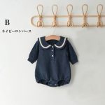 【66-90】ロンパース ベビー 折り襟 カジュアル - 画像 (7)