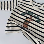 【90-140】長袖Tシャツ 男の子 クマ柄 ボーダー柄 - 画像 (10)
