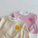 【80-130】セットアップ キッズ にこちゃん ボーダー - 画像 (13)