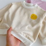 【80-130】セットアップ キッズ にこちゃん ボーダー - 画像 (14)