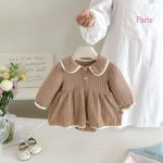【66-90】ロンパース ベビー 可愛い 無地 キュート - 画像 (9)