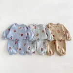【80-130】セットアップ  男の子 熊プリント カートゥーン - 画像 (13)