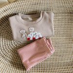 【66-100】セットアップ ベビー 刺繍 ボーダー トレーナー レギンス - 画像 (16)
