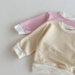 【80-130】セットアップ キッズ にこちゃん ボーダー - 画像 (15)