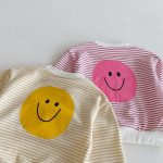 【80-130】セットアップ キッズ にこちゃん ボーダー - 画像 (16)