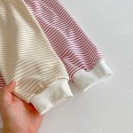 【80-130】セットアップ キッズ にこちゃん ボーダー - 画像 (17)