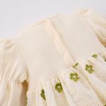 【66-100】ロンパー ベビー 刺繡 プリンセス風 - 画像 (7)