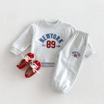 【80-130】セットアップ キッズ フェイクレイヤード カジュアル - 画像 (6)