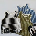 【90-140】タンクトップ キッズ ボーダー 合わせやすい - 画像 (6)