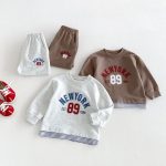 【80-130】セットアップ キッズ フェイクレイヤード カジュアル - 画像 (13)