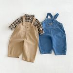 【80-130】シャツorサロペット 男の子 ワンプリント デニム - 画像 (11)