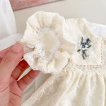【66-90】ロンパース ベビー 花刺繡 プリンセス - 画像 (9)