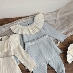 【73-100】セットアップ ベビー フリル 無地 - 画像 (10)
