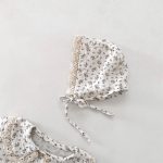 【66-90】長袖ロンパース ベビー 小花柄 襟付き - 画像 (11)