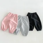 【80-130】セットアップ 女の子 リボン ドット - 画像 (4)