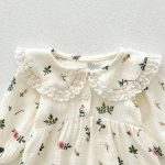 【66-100】ロンパース ベビー プリンセス 花柄 - 画像 (9)