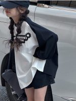 【120-170】長袖Ｔシャツ 女の子 プリント 配色 ラグラン - 画像 (5)