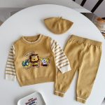 【66-90】セットアップ＆帽子 ベビー ライオン カートゥーン - 画像 (9)