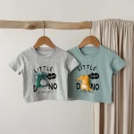 【80-120】セットアップ ベビー 恐竜 プリント かわいい - 画像 (12)