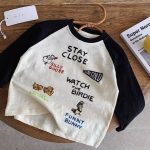 【80-140】長袖Tシャツ 女の子 ラグラン カートゥーン - 画像 (7)