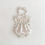 【66-130】ロンパースorワンピース ベビー 姉妹服 フラワー柄 - 画像 (8)