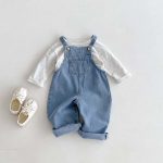 【80-130】サロペット 男の子 ポケット付き デニム - 画像 (5)