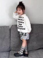 【90-140】長袖Tシャツ 女の子 英字 プリント シンプル - 画像 (3)