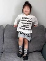 【90-140】長袖Tシャツ 女の子 英字 プリント シンプル - 画像 (7)