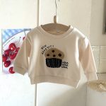 【66-100】セットアップ ベビー 刺繍 ボーダー トレーナー レギンス - 画像 (7)