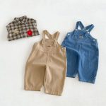 【80-130】シャツorサロペット 男の子 ワンプリント デニム - 画像 (8)