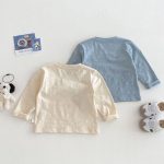 【73-120】長袖Tシャツ キッズ 犬柄 ワッペン ゆったり - 画像 (9)