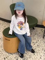 【80-150】長袖Tシャツ 女の子 プリント カジュアル 韓国風 - 画像 (3)