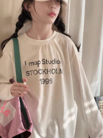 【90-160】長袖Ｔシャツ 女の子 プリント 英字 合わせやすい - 画像 (3)