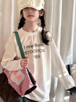 【90-160】長袖Ｔシャツ 女の子 プリント 英字 合わせやすい - 画像 (4)