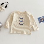 【73-120】長袖Tシャツ キッズ 犬柄 ワッペン ゆったり - 画像 (18)