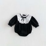 【66-90】ロンパース ベビー リボン プリンセス - 画像 (3)