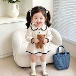 【66-90】ロンパース ベビー 可愛い 無地 キュート - 画像 (4)