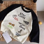 【80-140】長袖Tシャツ 女の子 ラグラン カートゥーン - 画像 (8)
