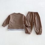 【80-130】セットアップ キッズ フェイクレイヤード カジュアル - 画像 (9)